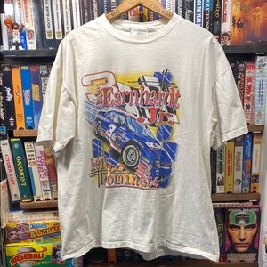XL VINTAGE DALE Earnhardt Jr. Graphic Men's Shirt - White